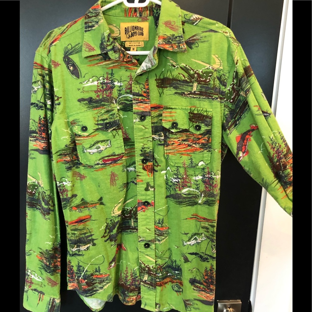 Billionaire Boys Club FlyFishing Button Down Flan